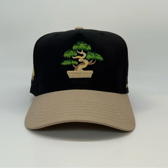 New York Bonsai Tree Black and Khaki Snapback - Picture 6 of 8